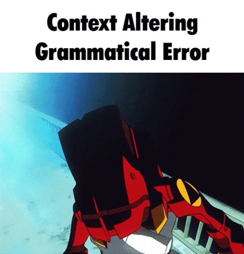 Grammatical Error Neon Genesis Evangelion GIF