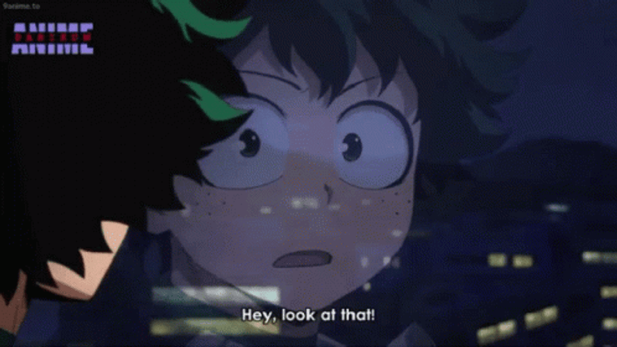 Gran Torino And Deku Building Explosion GIF