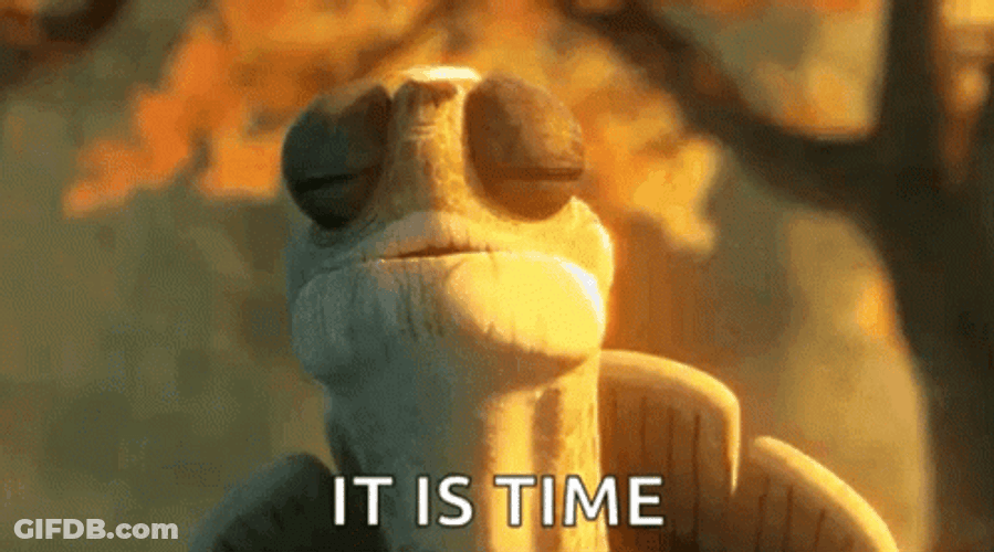 Grand Master Oogway It Is Time GIF