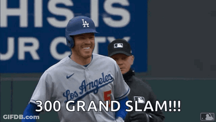 Grand Slam Freddie Freeman GIF