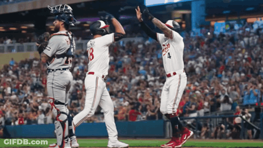 Grand Slam Players High Five GIF