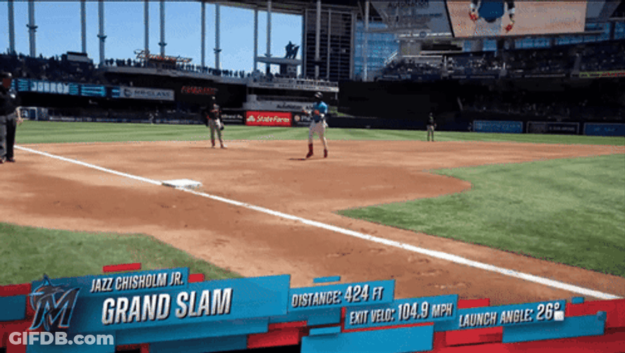 Grand Slam Running Around The Field GIF