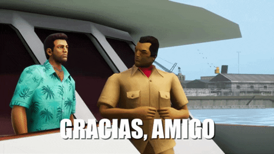 Grand Theft Auto Gracias Amigo GIF