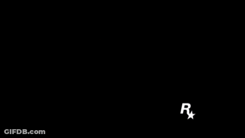 Grand Theft Auto Logo On Red Background GIF