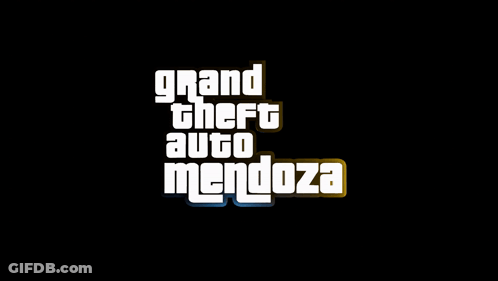 Grand Theft Auto Mendoza Logo GIF
