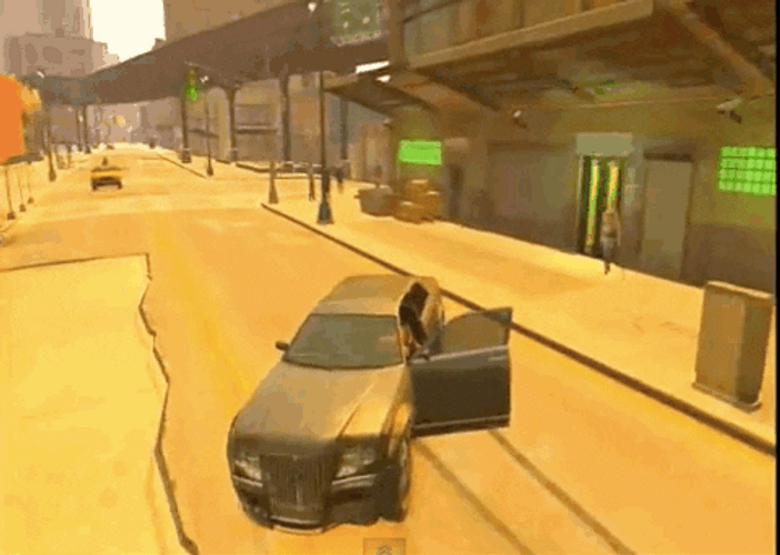 Grand Theft Auto Moving Backwards GIF
