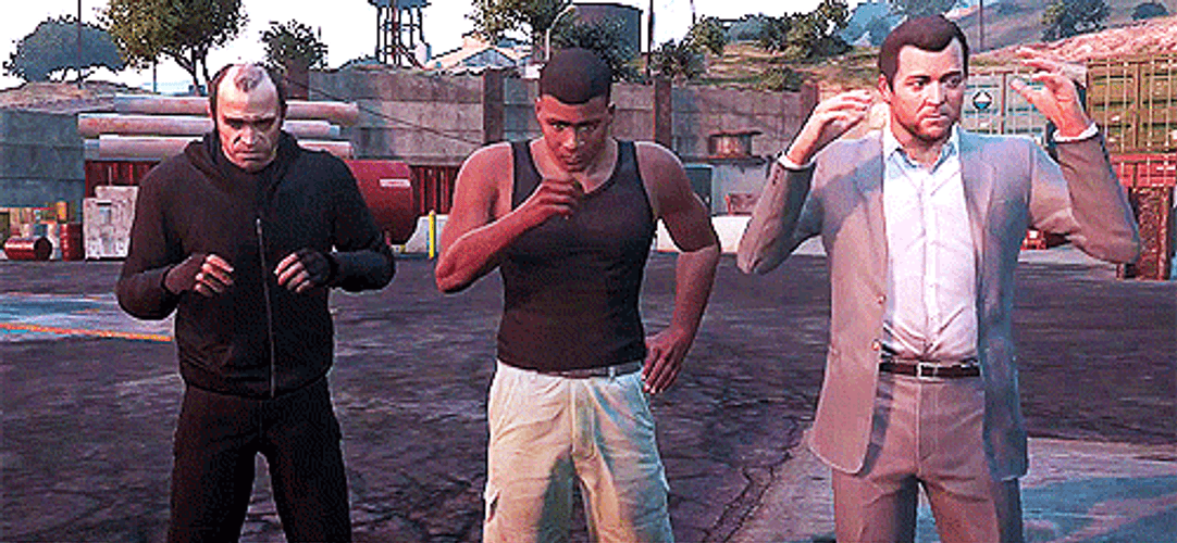 Grand Theft Auto Three Men GIF