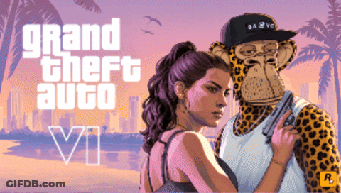 Grand Theft Auto VI Advertisement Monkey And Woman GIF