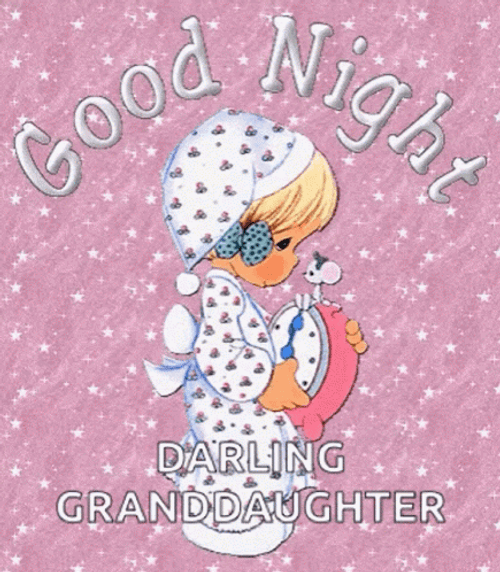 Granddaughter Time To Bed Buona Notte GIF