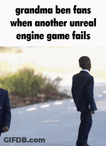 Grandma Ben Fans Another Unreal Engine Game Fails GIF