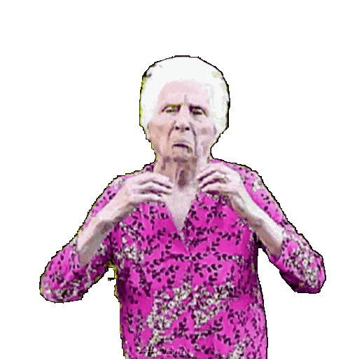 Grandma Boom Face Epic Baam GIF