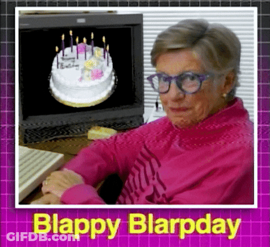Grandma Nodding On Happy 65Th Birthday GIF