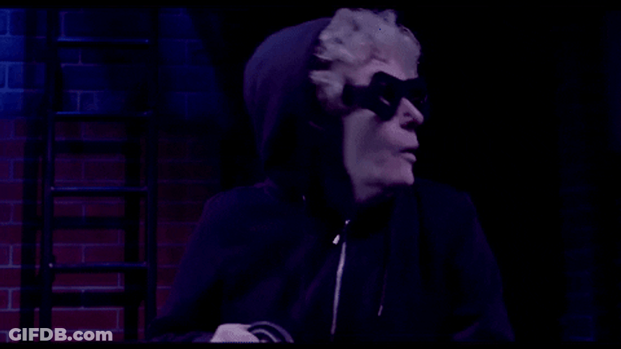 Grandma Robber Sneaking In Darkness GIF