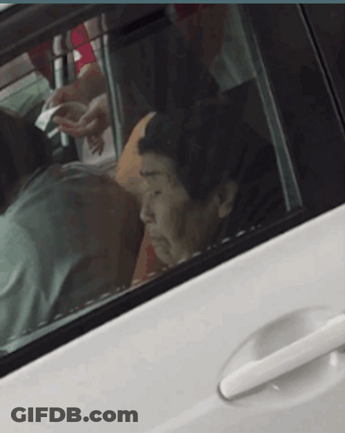 Grandma Shotgun Playing Dentures No Teeth GIF