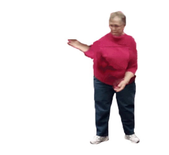 Grandma Stop Motion Dance GIF