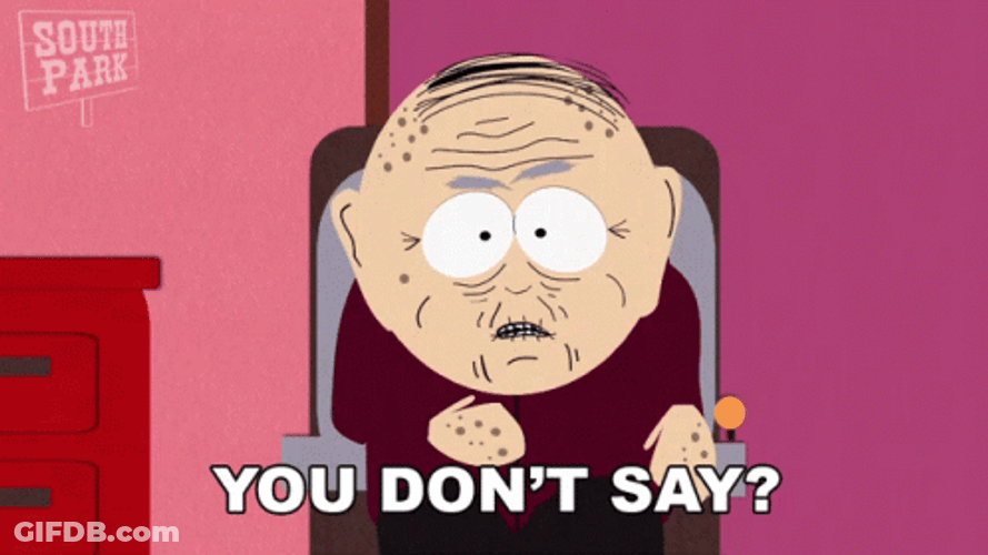 Grandpa Marsh Says You Dont Say That GIF