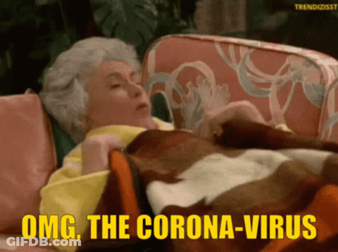 Granny Covid Dry Cough GIF