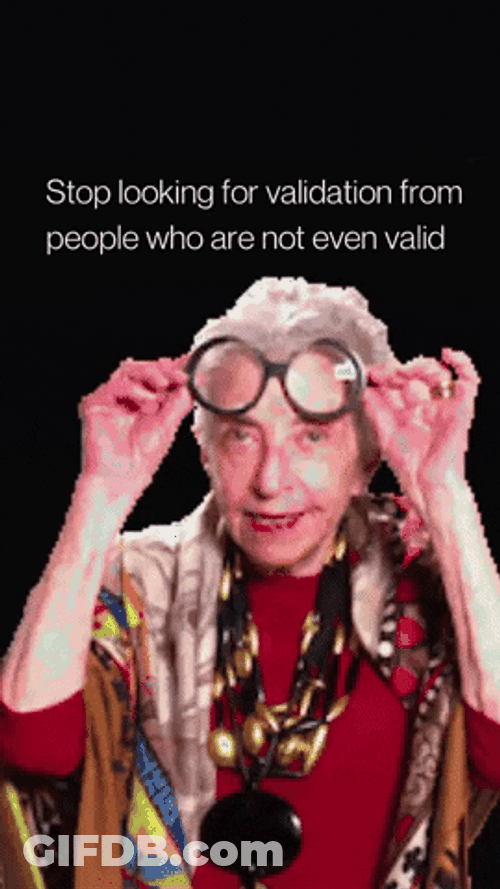Granny Giving Valid Qoutes GIF