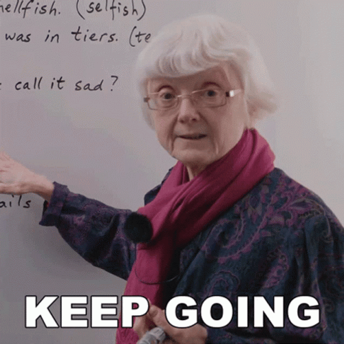 Granny Just Keep Going GIF