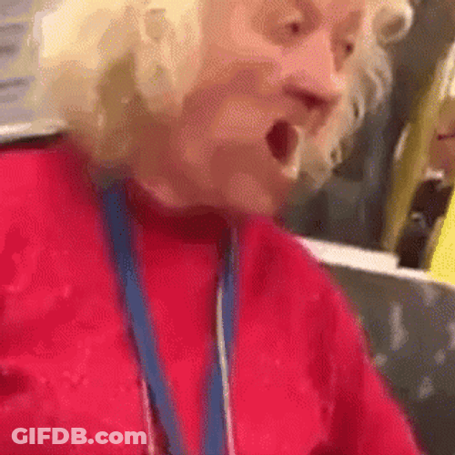 Granny Mouth Play Dentures No Teeth GIF