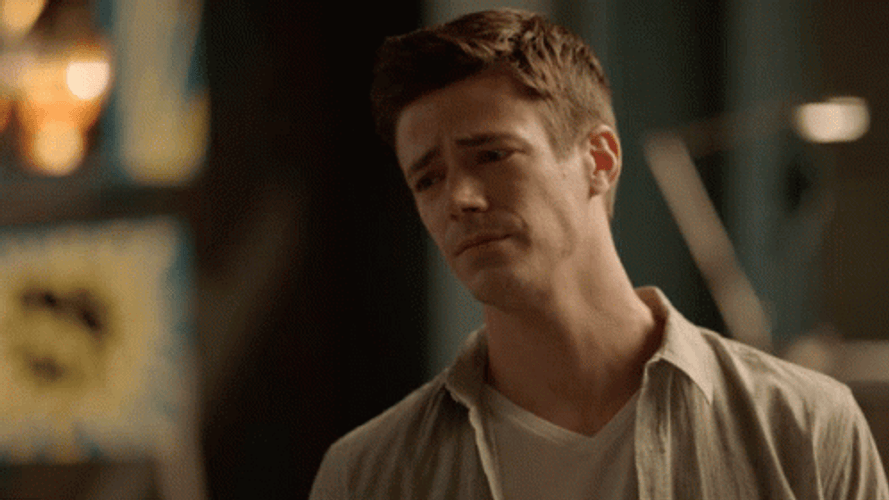 Grant Gustin Barry Allen Disappointed GIF