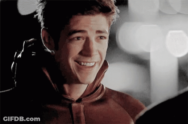 Grant Gustin Barry Allen Smile GIF