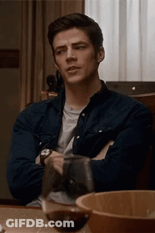 Grant Gustin Barry Really GIF