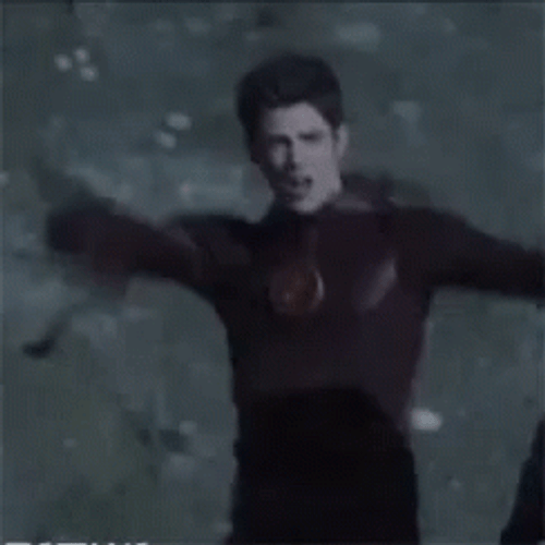 Grant Gustin Flash Party Dance GIF