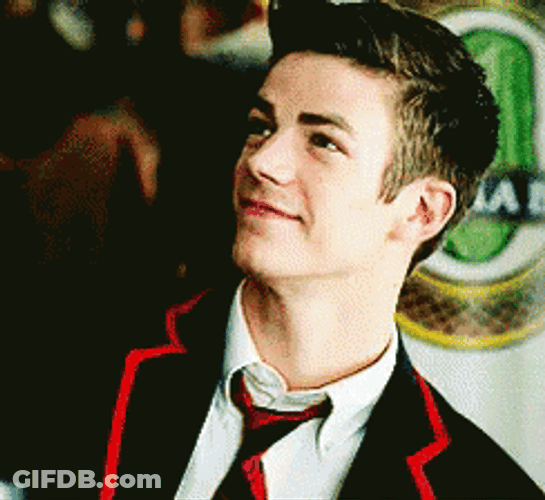 Grant Gustin Glee GIF