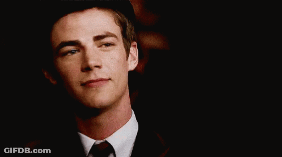 Grant Gustin Glee Sebastian Smile GIF