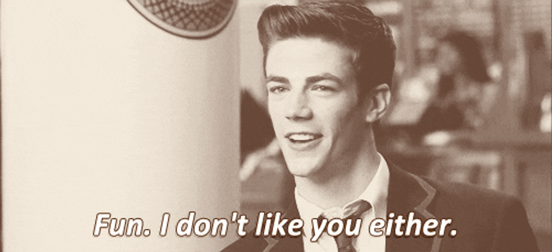 Grant Gustin I Don't Like You GIF