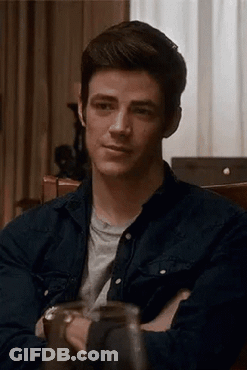 Grant Gustin Nod Agree GIF