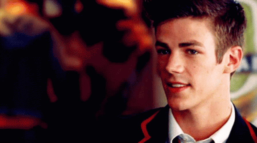 Grant Gustin Nodding Glee GIF
