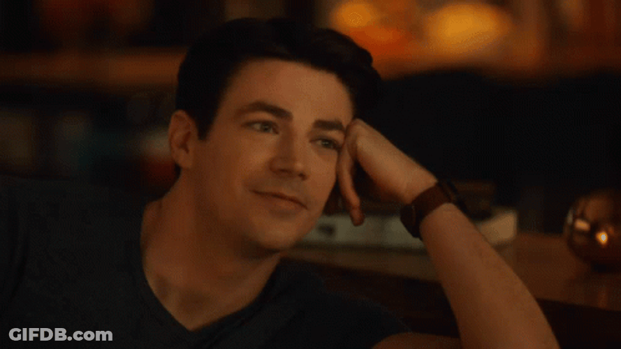 Grant Gustin The Flash Shrug GIF