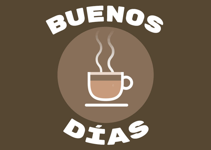 Graphic Buenos Dias GIF