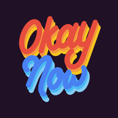 Graphic Words Okay Meme GIF