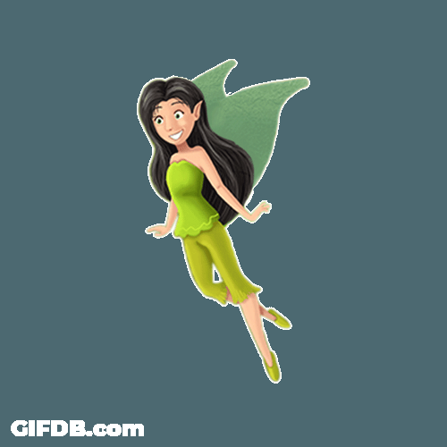 Grass Fairy Flapping Wings GIF