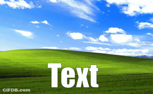 Grassy Hill With White Text GIF