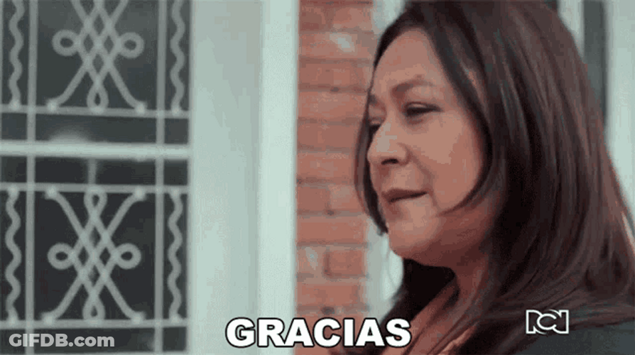 Grateful Alina Lozano Muchas Gracias GIF