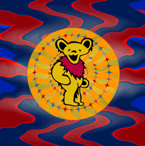 Grateful Dead Winnie The Pooh GIF