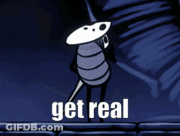 Grave With Flowers Saying Get Real GIF