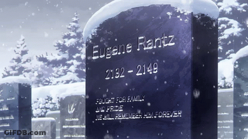 Gravestone With Name Eugene Rantz GIF