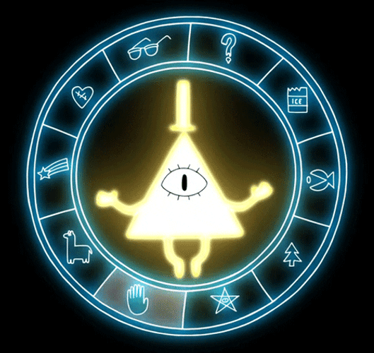 Gravity Falls Bill Cipher Magic GIF