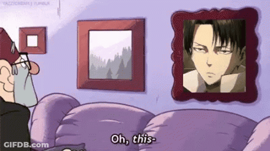 Gravity Falls Captain Levi Ackerman GIF