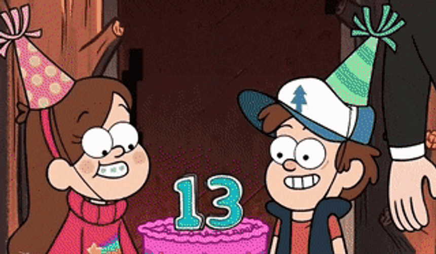 Gravity Falls Dipper And Mabel Happy 13Th Birthday GIF