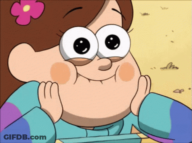Gravity Falls Mabel Face Rection GIF