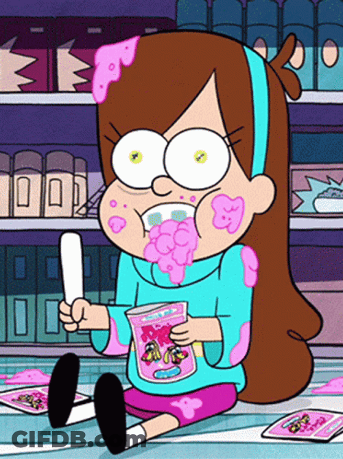 Gravity Falls Messily Eating GIF