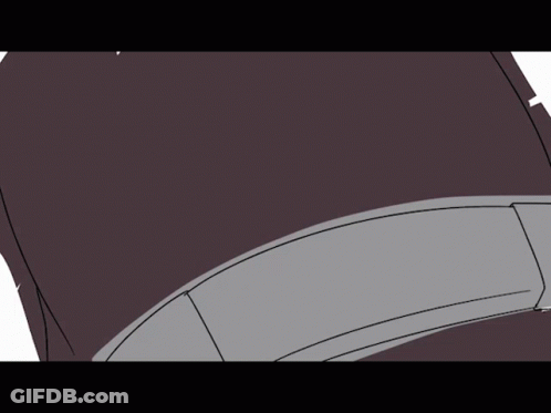 Gray And Brown Object With White Stripe GIF