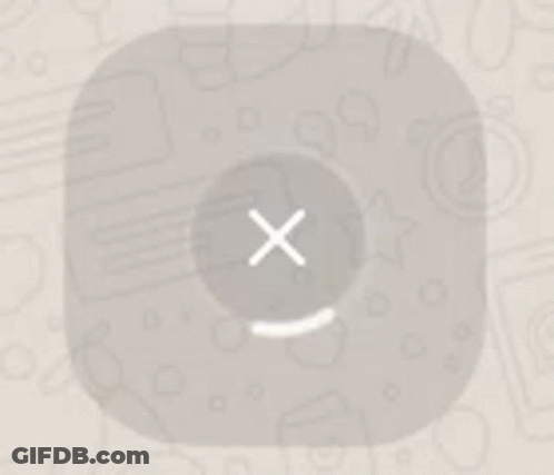 Gray App Icon With White X GIF