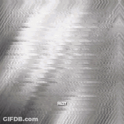 Gray Background Saying Fazzy GIF